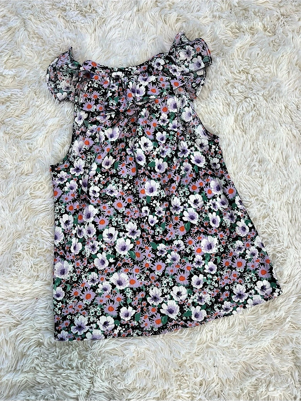 Anthropologie Floral Ruffle Blouse - Picture 8 of 8